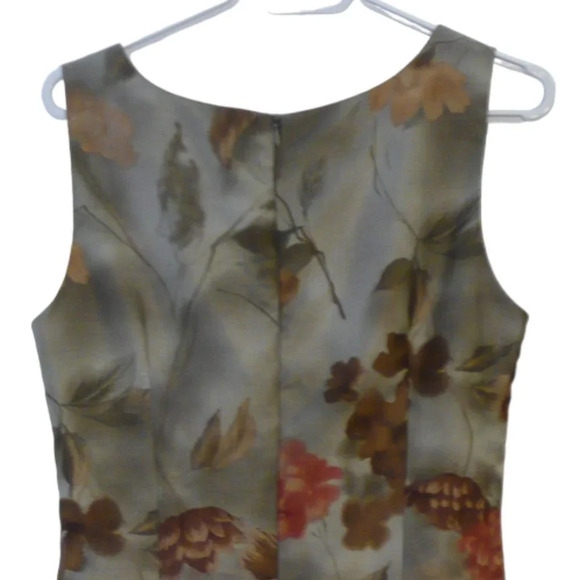 Linea Domani Women's Floral Semi Fitted Sleeveless Dress Sweetheart Neck Size 8 - Picture 5 of 10